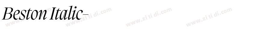 Beston Italic字体转换
